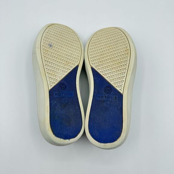 Rothy’s Aqua Cheetah Animal Print Slip-On Sneakers Kid’s Size 10 - Picture 9 of 9